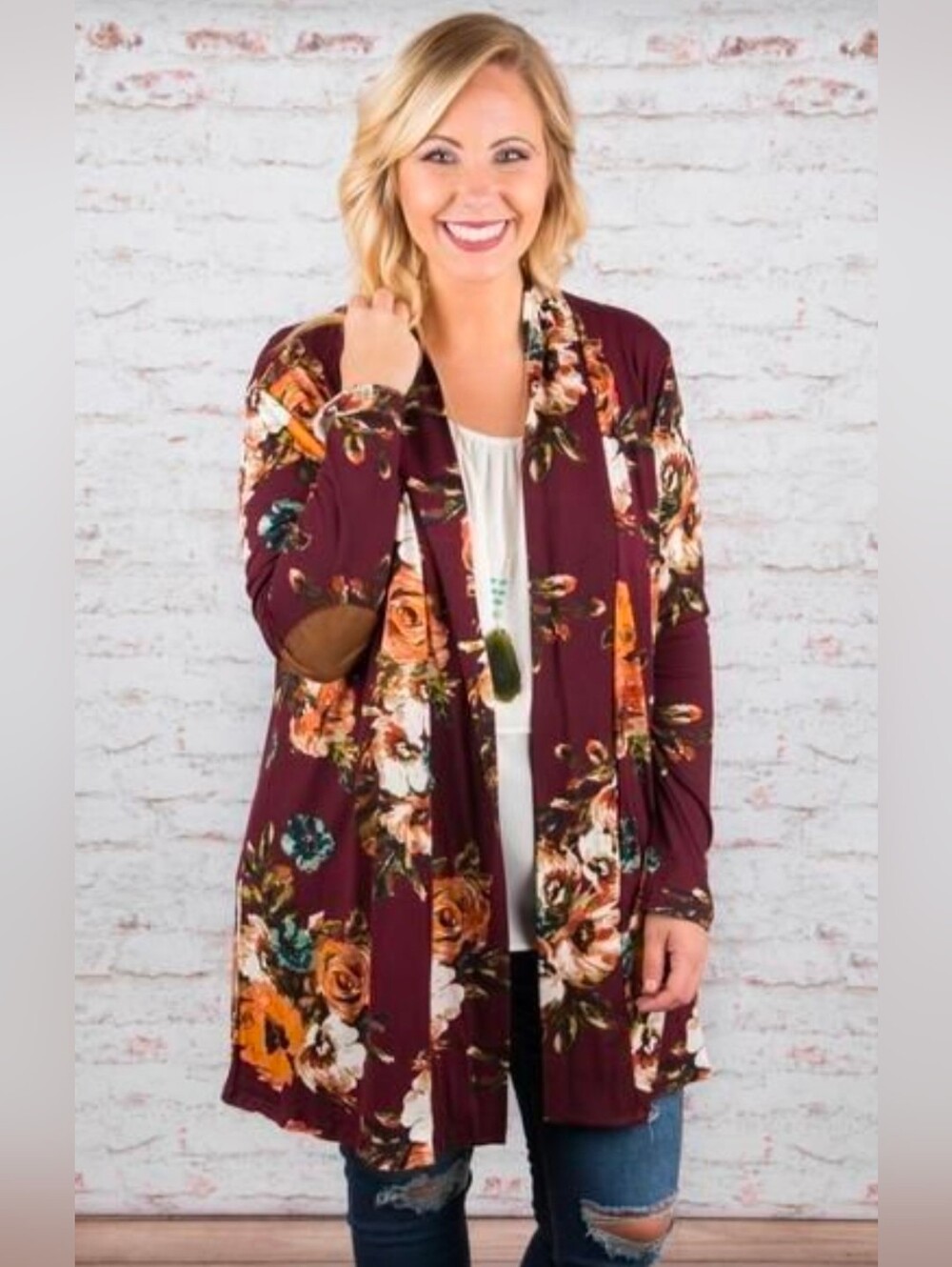 Reborn J Floral Cardigan, Medium